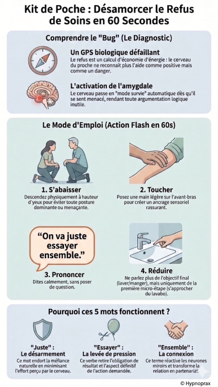 Désamorcer le refus de soins en 60 secondes